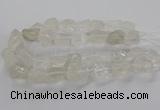 CNG3421 15.5 inches 15*20mm - 20*30mm nuggets white crystal beads