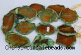 CNG3460 15.5 inches 35*40mm - 45*55mm freeform agate beads