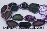 CNG3461 15.5 inches 35*40mm - 45*55mm freeform agate beads