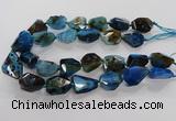 CNG3510 15.5 inches 15*20mm - 18*25mm faceted nuggets agate beads