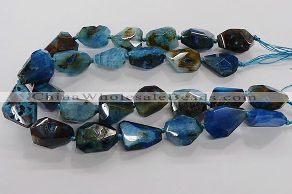 CNG3510 15.5 inches 15*20mm - 18*25mm faceted nuggets agate beads