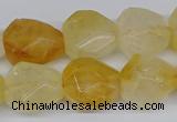 CNG3531 15.5 inches 12*16mm - 13*18mm faceted nuggets citrine beads