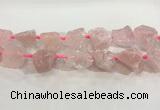 CNG3560 15.5 inches 18*20mm - 25*30mm nuggets rough rose quartz beads