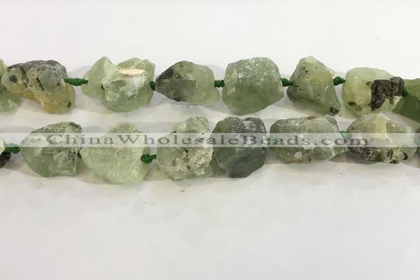 CNG3564 15.5 inches 18*20mm - 25*30mm nuggets rough prehnite beads