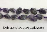 CNG3566 15.5 inches 18*20mm - 25*30mm nuggets rough amethyst beads