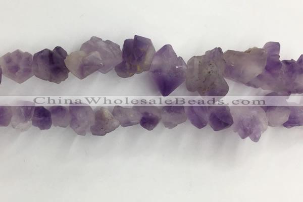 CNG3580 8*12mm - 15*28mm faceted nuggets lavender amethyst beads