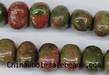 CNG36 15.5 inches 11*15mm nuggets unakite gemstone beads