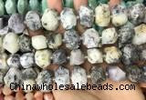 CNG3611 15.5 inches 13*20mm - 15*24mm faceted nuggets white opal beads