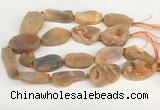CNG3620 20*35mm - 30*45mm freeform plated druzy agate beads