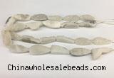 CNG3625 15.5 inches 12*35mm teardrop druzy agate beads