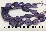 CNG3638 15.5 inches 22*30mm - 30*40mm freeform druzy agate beads