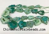 CNG3642 15.5 inches 22*30mm - 30*40mm freeform druzy agate beads
