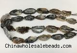 CNG3643 15.5 inches 22*30mm - 30*40mm freeform druzy agate beads