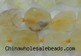 CNG431 15.5 inches 15*20mm – 25*30mm nuggets citrine gemstone beads
