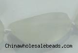 CNG437 15.5 inches 20*25mm – 28*40mm nuggets white crystal beads