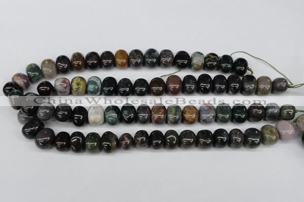 CNG44 15.5 inches 11*15mm nuggets Indian agate gemstone beads