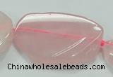 CNG460 15.5 inches 20*30mm - 45*55mm nuggets rose quartz beads