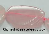 CNG460 15.5 inches 20*30mm - 45*55mm nuggets rose quartz beads