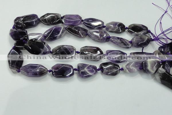 CNG466 15.5 inches 15*20mm - 20*35mm nuggets amethyst beads