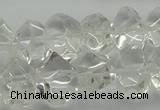 CNG5023 15.5 inches 10*14mm - 13*18mm faceted nuggets white crystal beads