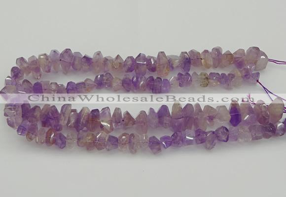 CNG5025 15.5 inches 6*10mm - 10*18mm faceted nuggets ametrine beads