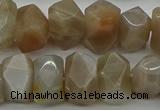 CNG5054 15.5 inches 10*14mm - 12*16mm faceted nuggets moonstone beads