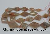 CNG5064 15.5 inches 20*30mm - 35*45mm faceted freeform sunstone beads