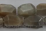 CNG5089 15.5 inches 13*18mm - 15*25mm faceted nuggets sunstone beads