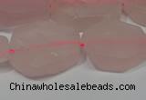 CNG5114 15.5 inches 14*20mm - 18*25mm freeform matte rose quartz beads