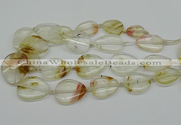 CNG5154 16*22mm - 30*35mm freeform volcano cherry quartz beads