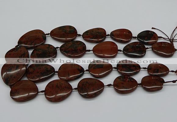 CNG5162 15.5 inches 16*22mm - 30*35mm freeform mahogany obsidian beads