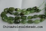 CNG5203 13*18mm - 15*25mm faceted nuggets green rutilated quartz beads