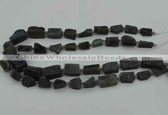 CNG5246 15.5 inches 8*12mm - 15*25mm nuggets labradorite beads