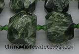 CNG5278 15.5 inches 13*18mm - 15*25mm faceted nuggets seraphinite beads