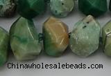 CNG5329 15.5 inches 12*16mm - 15*20mm faceted nuggets African jade beads