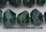 CNG5340 12*16mm - 15*20mm faceted nuggets green apatite beads