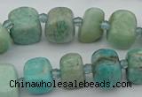 CNG5378 15.5 inches 8*12mm - 12*16mm nuggets amazonite beads