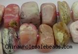 CNG5381 15.5 inches 10*14mm - 13*18mm nuggets pink opal beads