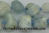 CNG5427 8*12mm - 16*20mm nuggets aquamarine beads wholesale