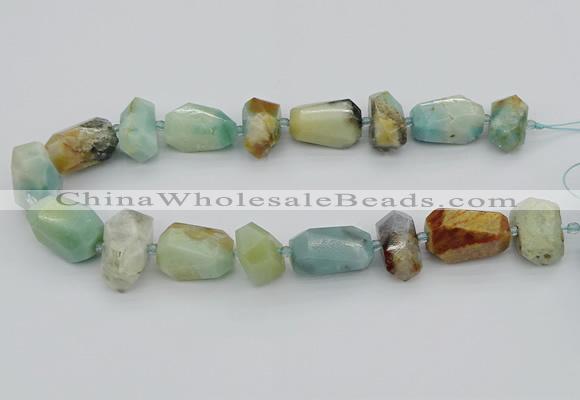 CNG5437 15.5 inches 12*16mm - 18*25mm faceted nuggets amazonite beads