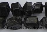 CNG5459 15.5 inches 12*16mm - 15*20mm nuggets black tourmaline beads