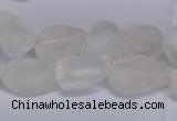 CNG5530 15.5 inches 10*14mm - 12*16mm nuggets white crystal beads