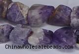 CNG5532 15.5 inches 10*14mm - 12*16mm nuggets dogtooth amethyst beads