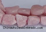 CNG5536 15.5 inches 10*14mm - 12*16mm nuggets Chinese pink opal beads