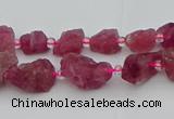 CNG5550 15.5 inches 4*6mm - 8*12mm nuggets pink tourmaline beads