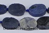 CNG5564 15.5 inches 12*16mm - 18*22mm freeform blue dumortierite beads