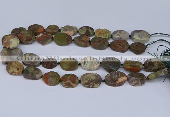 CNG5570 15.5 inches 12*16mm - 18*22mm freeform ocean agate beads