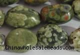 CNG558 15.5 inches 13*18mm nuggets rhyolite gemstone beads