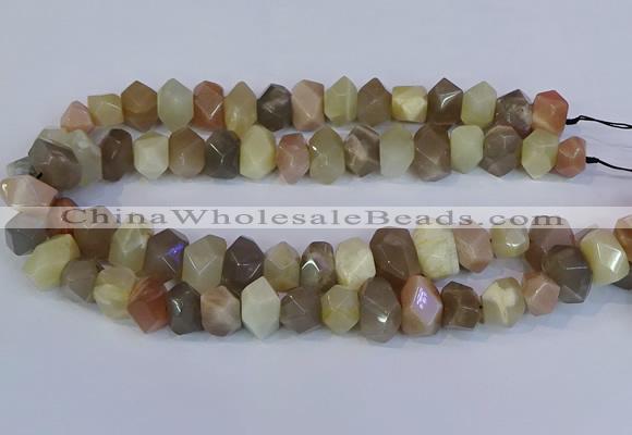 CNG5581 15.5 inches 10*14mm - 13*18mm faceted nuggets moonstone beads