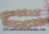 CNG5590 15.5 inches 15*20mm - 22*30mm faceted freeform morganite beads